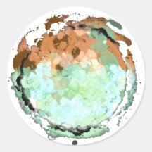 Sticker Brown Lune Vert Capricorne