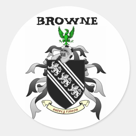Rond Sticker Browne Crest (Devant)