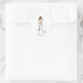 Rond Sticker Brunette Bride (Sac)