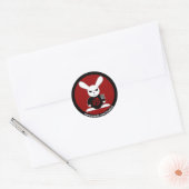 Rond Sticker Bruno avec bordure (Enveloppe)