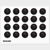 Rond Sticker Bubble Gum Love (Feuille)
