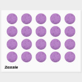 Rond Sticker Bubbles Violet (Feuille)