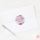 Rond Sticker Buffet de bonbons rose PInk (Enveloppe)