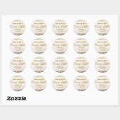 Rond Sticker Buffet Rose ivoire (Feuille)