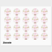 Rond Sticker Buffet WhimsicalDotty Anniversaire (Feuille)