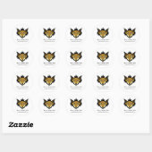 Rond Sticker Bull Bear Fox Neo Reynard (Feuille)