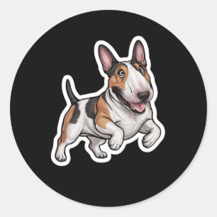 Rond Sticker Bull Terrier