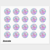 Rond Sticker - Bulles - Personnalisable (Feuille)