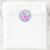 Rond Sticker - Bulles - Personnalisable (Sac)