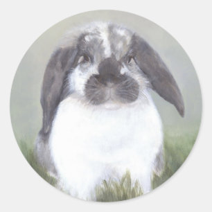 Rond Sticker Bunny