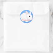 Rond Sticker Bunny de Pâques (Sac)