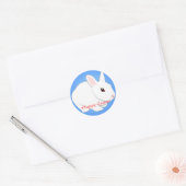 Rond Sticker Bunny de Pâques (Enveloppe)