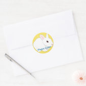 Rond Sticker Bunny de Pâques (Enveloppe)