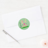 Rond Sticker Bunny de Pâques (Enveloppe)
