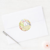 Rond Sticker Bunny de Pâques II (Enveloppe)