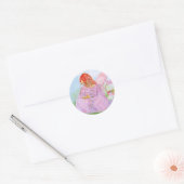Rond Sticker Bunny Fairy Spring Pâques (Enveloppe)