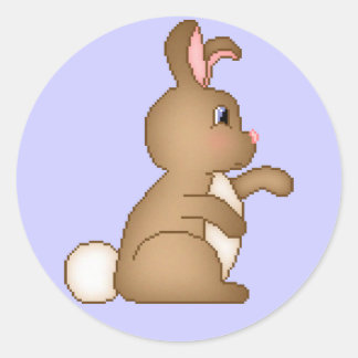 Rond Sticker Bunny mignon