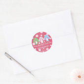 Rond Sticker Bunny Pinky 1 (Enveloppe)