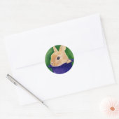 Rond Sticker Bunny Top Hat (Enveloppe)