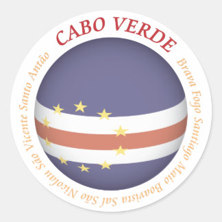 Rond Sticker Cabo Verde