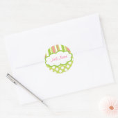 Rond Sticker cadeau fille douce (Enveloppe)