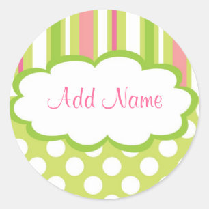 Rond Sticker cadeau fille douce