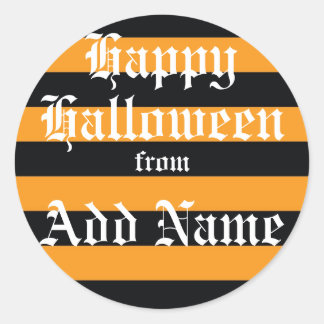 Rond Sticker cadeau Halloween