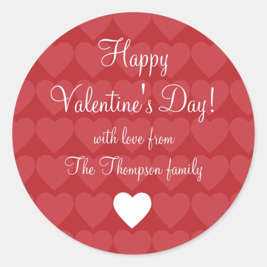 Rond Sticker cadeau Love (Devant)