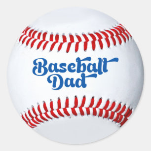 Rond Sticker cadeau papa de baseball