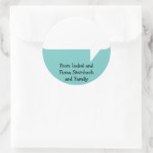Rond Sticker cadeau pour bulle vocale (Sac)