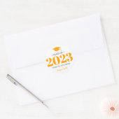 Rond Sticker cadeau simple moderne 20__ graduation (Enveloppe)