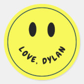 Rond Sticker Cadeau Sourires (Devant)