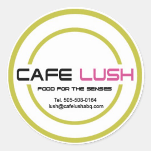 Rond Sticker Cafelush (Devant)