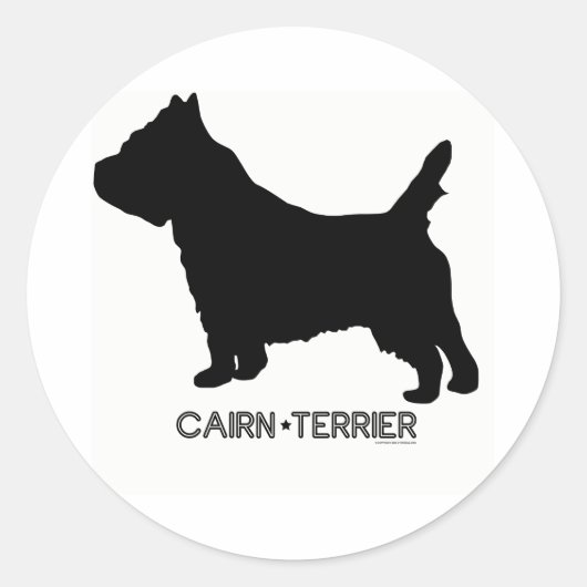 Rond Sticker Cairn Terrier (Devant)