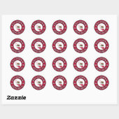 Rond sticker California Republic (Feuille)