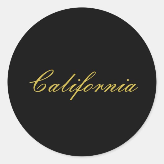 Rond Sticker californien (Devant)