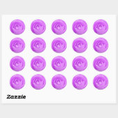 Rond Sticker Camellia Violet (Feuille)