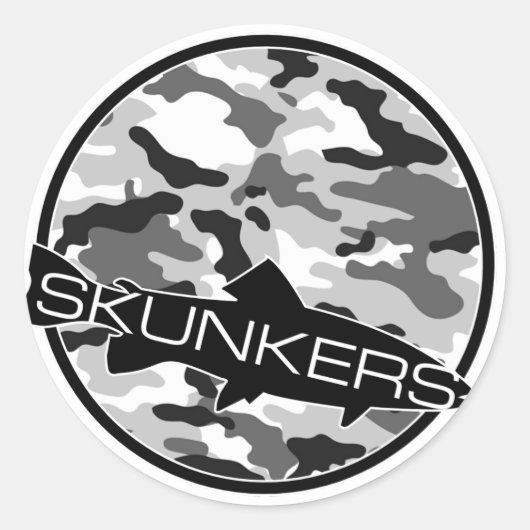 Rond Sticker Camo Skunkers (Devant)