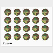 Rond Sticker Camouflage (Feuille)