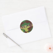 Rond Sticker Camouflage (Enveloppe)