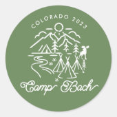 Rond Sticker Camp Bachelorette (Devant)