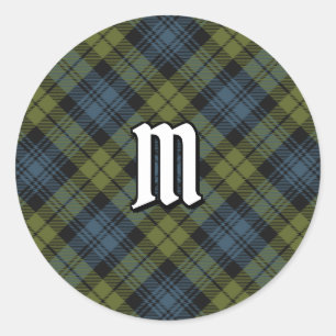 Rond Sticker Campbell Tartan Classic Round