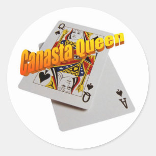 Rond Sticker Canasta Queen