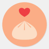 Rond Sticker Cantaloupe Amour Dumpling (Devant)
