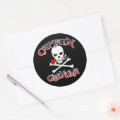 Rond Sticker capitaine Grandma (Enveloppe)