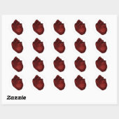 Rond Sticker cardiaque (Feuille)