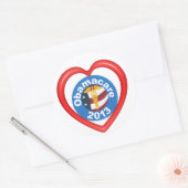 Rond Sticker cardiaque Obamacare (Enveloppe)