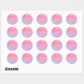 Rond Sticker cardiaque "Toujours" (Feuille)