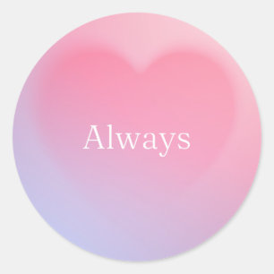 Rond Sticker cardiaque "Toujours"