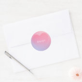 Rond Sticker cardiaque "Toujours" (Enveloppe)